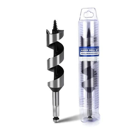 Vista 9 de Broca de 1-1/2 x 11.8 pulgadas para barrenar madera, Broca de 38x300 mm hexagonal larga para madera, madera dura, embarcaciones