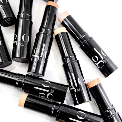 Vista 10 de Glo Skin Beauty Base mineral HD en barra Corrector de maquillaje infundido con ácido hialurónico Cobertura construible, contorno e iluminador