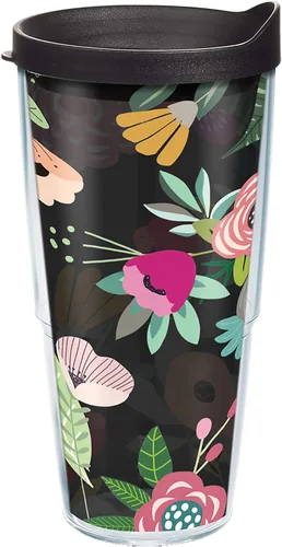 Vista 14 de Tervis Brilliant Bliss Collection - Vaso aislado de doble pared hecho en Estados Unidos mantiene las bebidas frías y calientes, 16 onzas, paquete