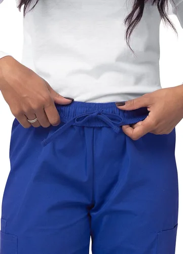 Vista 4 de Sivvan Scrubs for Women - Mock Wrap & Cargo Pants Scrub Set