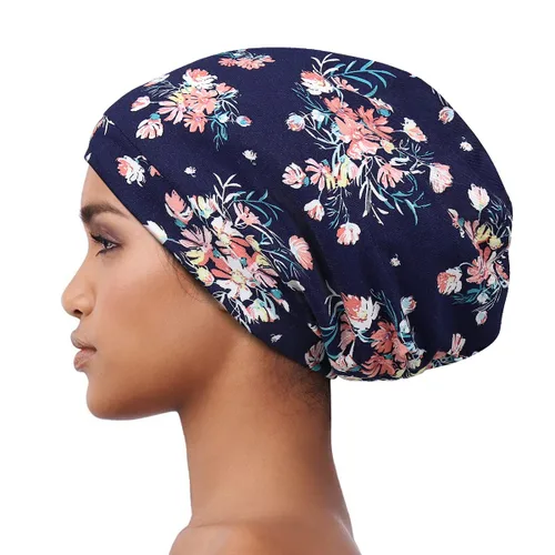 Vista 3 de Alnorm - Gorro con forro de satén y suave banda elástica para hombres y mujeres, talla única Se ajusta a la mayoría