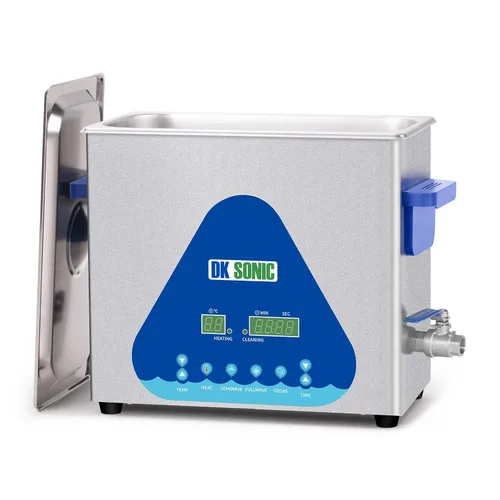 Vista 9 de DK SONIC Limpiador Ultrasónico, 1.5L 60W Limpiador Ultrasónico de Joyas de Acero Inoxidable con Cesta de Limpieza, Temporizador, Limpiador Sónico