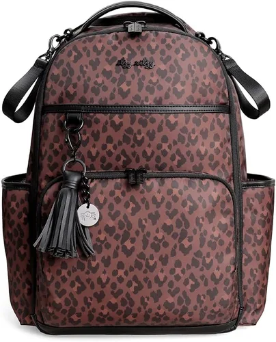 Vista 21 de Itzy Ritzy Boss Plus Mochila grande para pañales con 19 bolsillos (Aspen)