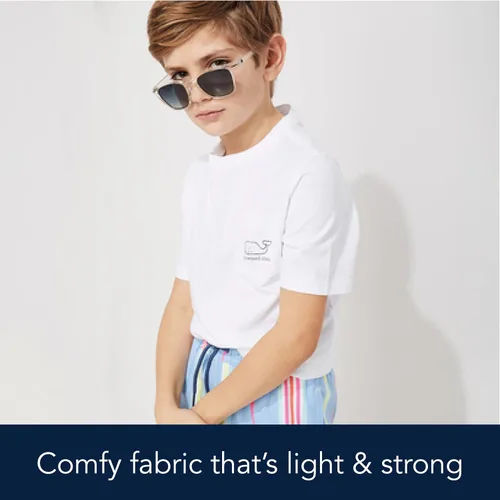 Vista 5 de Vineyard Vines Boys Short Sleeve Vintage Whale Pocket T-Shirt
