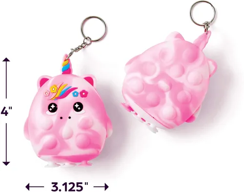 Vista 4 de Juguete antiestrés para niños, diseño de clip para mochilas y llaveros, actividades sensoriales divertidas para aliviar el estrés y concentrarse