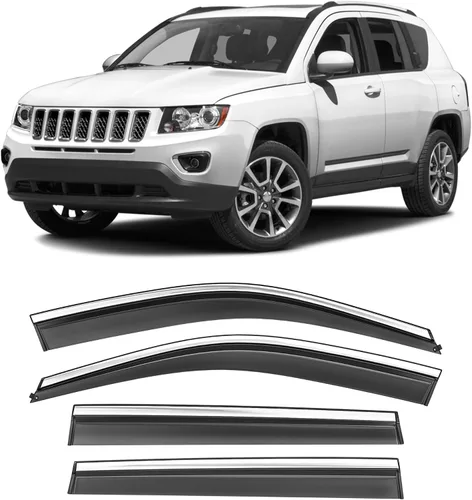 Vista 17 de Deflectores de ventana irrompibles con cinta para Chevrolet Equinox 2025-2026