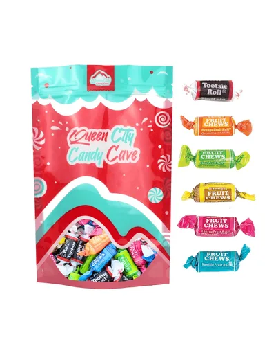 Vista 5 de Queen City Candy Cave - Mini masticables con sabor a granel, envueltos individualmente de sabores surtidos Midgee Fruit Chews (1 libra)