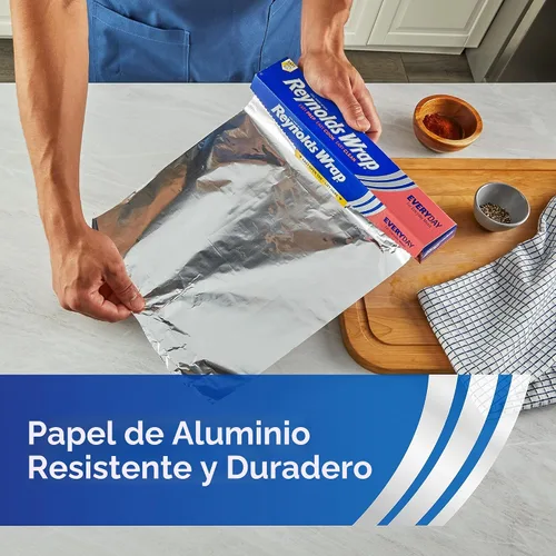 Vista 4 de Papel Aluminio Reynolds Wrap, 200 Pies Cuadrados