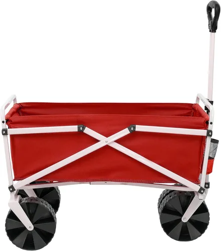 Vista 3 de YSC Carro de playa plegable – Carrito plegable con ruedas – Cesta de la compra – Carro de transporte diario – Carrito grande al aire libre – Carrito