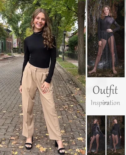 Vista 5 de Body básico elástico de manga larga para mujer, cómodo, leotardo casual