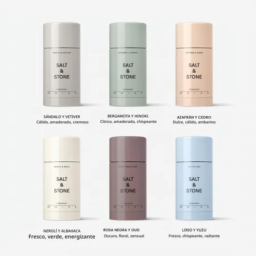 Vista 10 de Salt & Stone Aluminum-Free Deodorant, Women & Men Bergamot & Hinoki 2.6 oz Protección extra fuerte de 48 horas, aroma neutro de género, fabricado