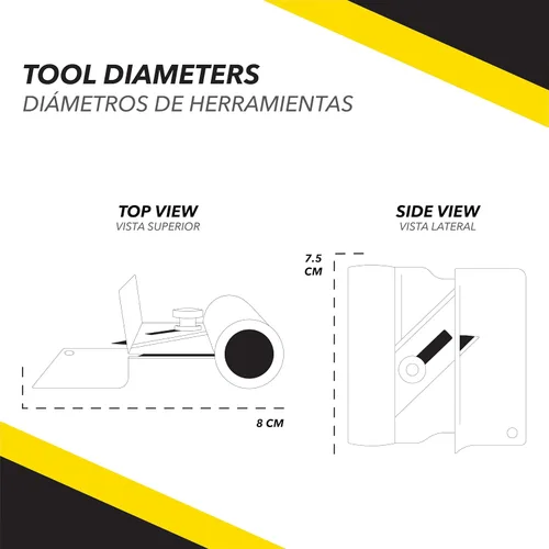 Vista 3 de ToolPro Shadowline Cutter - Herramienta de recorte de acero inoxidable para paneles de yeso, cuentas en L y bordes de techo terminados