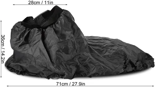 Vista 5 de GOTOTOP Faldas de spray de kayak ajustable Nylon Kayak Spray falda cubierta de accesorios de deportes acuáticos (gris)
