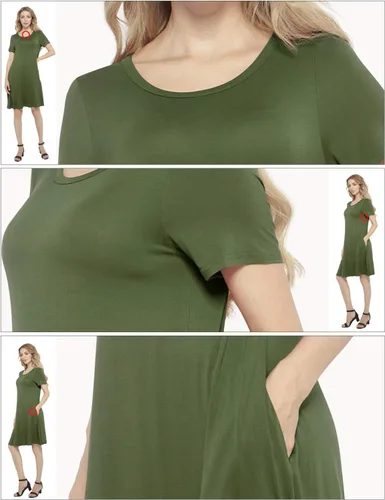 Vista 4 de Partido Vestido Casual de las Mujeres #147