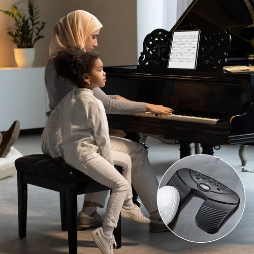 Vista 8 de LEKATO - Pedal Bluetooth inalámbrico para voltear páginas de música, pedal para voltear páginas para iPad, tabletas Android y teléfonos iOS