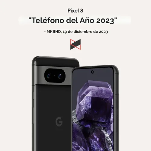 Vista 6 de [Usado] Google Pixel 8 - Smartphone Android desbloqueado con cámara Pixel avanzada, batería de 24 horas y potente seguridad - Avellana - 128 GB