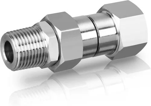 Vista 2 de M MINGLE Conector giratorio para lavadora a presión, rosca macho NPT de 3/8 pulgadas, acero inoxidable, 4500 PSI