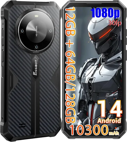 Vista 9 de FOSSIBOT Smartphone F107 Pro 5G desbloqueado, 30 GB + 512 GB de almacenamiento, batería de 28000 mAh, pantalla de 6.95" de 120 Hz, cámara AI de 200