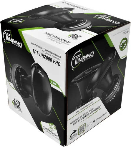 Vista 7 de Timpano TPT-DH2000 PRO Bocina de Compresión de Salida de 2" 450 Vatios Potencia Máxima 8 Ohmios Audio Profesional Bocina de Aluminio + Driver