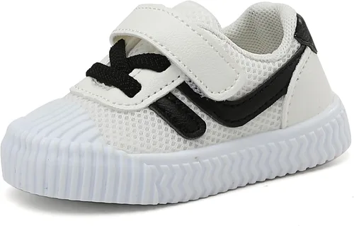 Vista 3 de HLMBB Baby Shoes Sneakers for Infant Toddler Girls Boys Kids Babies 6 9 12 18 Months Pre Walker Black