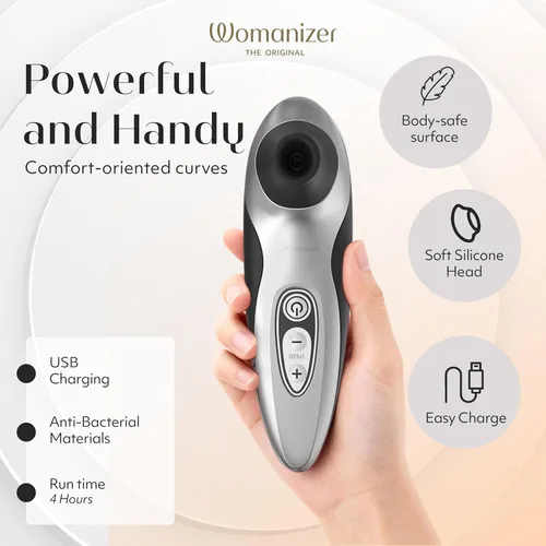 Vista 3 de Womanizer Pro40 - Potenciador del placer sensual. Negro
