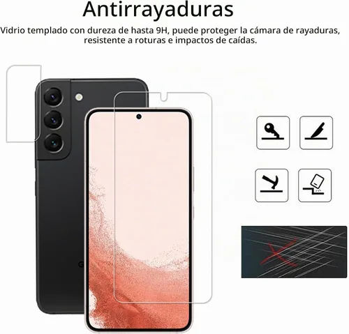 Vista 4 de Marco de fácil alineación diseñado para Samsung Galaxy S21 5G Protector de pantalla de vidrio templado 2 paquetes Película protectora de lente