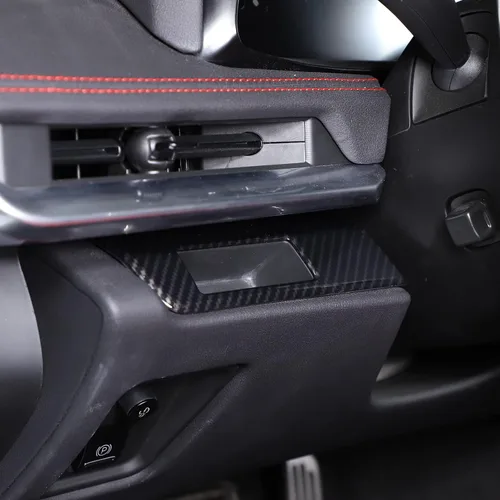 Vista 2 de Cubierta de panel de botón de interruptor de faros compatible con Chevrolet Corvette C8 Stingray 2020-2024, cubierta de moldura de ranura lateral