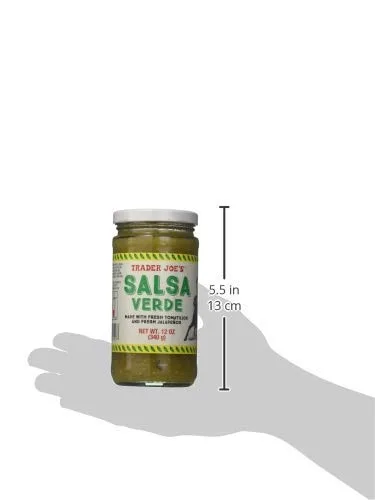Vista 2 de Trader Joe's Fresh Tomatillos & Jalapeño Green Salse Verde - 12 oz.