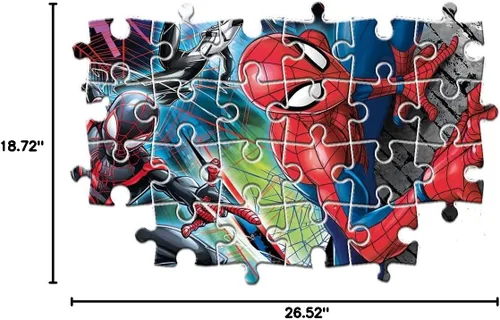 Vista 6 de Clementoni 24497 Clementoni-24497-Supercolor Puzzle-Spiderman-24 piezas maxi, multicolor