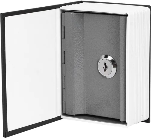 Vista 7 de Caja de seguridad para libros, caja fuerte para libros con llave, caja fuerte secreta de diccionario con cerradura de llave de seguridad, caja