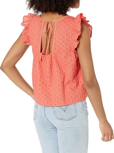 Vista 2 de Tommy Hilfiger Blusa casual sin mangas con ojales para mujer