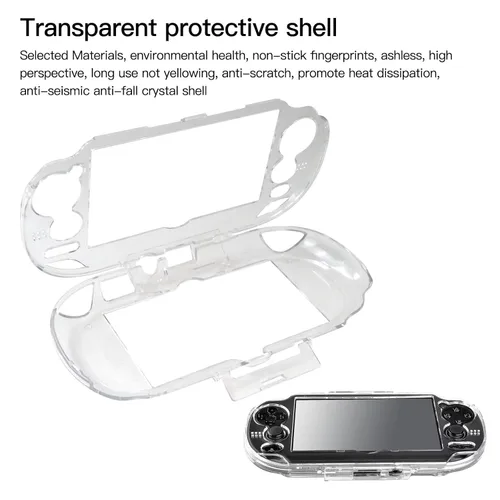 Vista 5 de Transparente PC Crystal Shell Funda protectora transparente para Sony PS Playstation Vita 1000 Nuevo