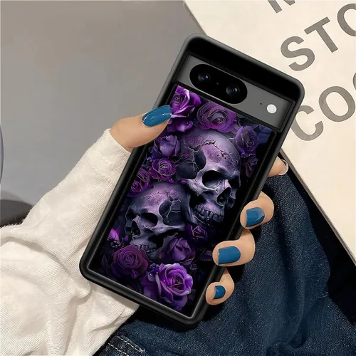 Vista 522 de Compatible con Google Pixel 4A 5G Mobile Case Creative Acrylic Panel trasero Silicona Protección Grip especialmente diseñado para Google Pixel 4A 5G