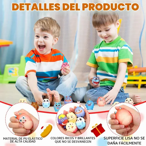 Vista 3 de Halloscume 72 piezas de juguetes de levantamiento lento Kawaii Animal Donut