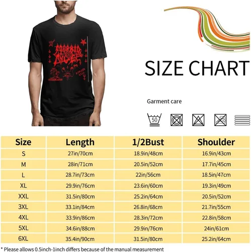 Vista 7 de Morbid Angel T Shirt Men's Summer Round Neck Trend Fashion Short Sleeve T Shirt Sports Fitness Cotton Shirt Tops