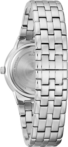 Vista 3 de Bulova Box Set de reloj de cuarzo para mujer cristal de acero inoxidable tono plateado modelo 96 x 144 Bulova