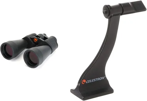 Vista 2 de Celestron SkyMaster - Binoculares de 12 x 60 con adaptador básico para smartphone de 1.25 pulgadas