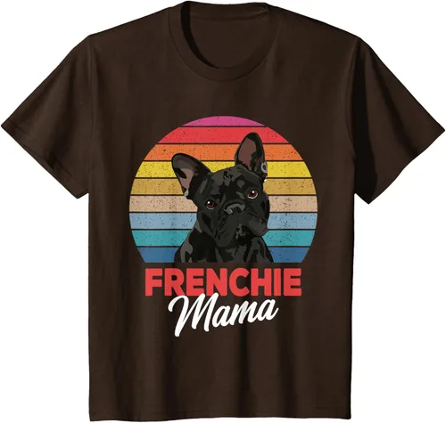 Vista 57 de Frenchie Mama - Camiseta divertida de regalo para niñas y perros Bulldog Francés, Negro, S
