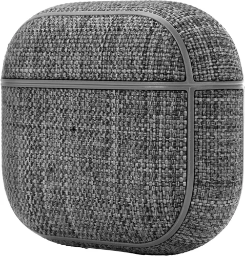 Vista 4 de Incase Funda para Airpods Woolenex - Funda para Airpod de 3ª generación, duradera, ligera y protectora con tela de primera calidad, diseño Asfalto