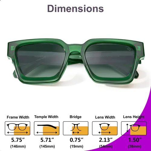 Vista 50 de VISOONE Moda 100% UV400 Protección Rectángulo TR90 Y2K Gafas de sol Accesorios para Mujeres Hombres RIVER, Transparente/Gris Rosa