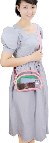 Vista 6 de Higuyst Mini Clear Purse Stadium Approved, Small Clear Bags for Concert Festival Sports Events