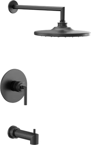 Vista 4 de Moen UTS22003EP Arris M-CORE 2-Series - Kit de molduras para bañera y ducha con 1 mango, requiere válvula, cromado