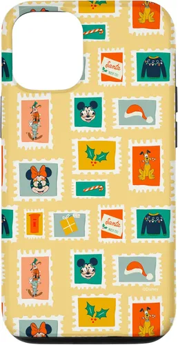 Vista 28 de iPhone 16 Disney Mickey & Minnie Mouse Holiday Christmas Santa Stamps Case