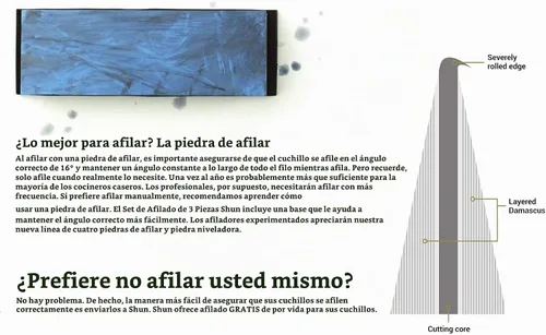 Vista 2 de Shun Afilador de piedra de afilar combinado, grano 1000 y 3000