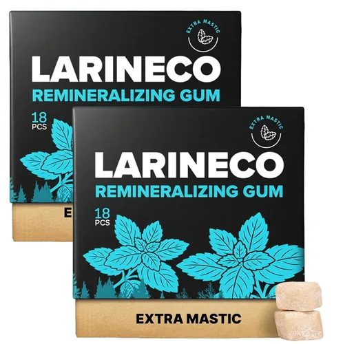 Vista 13 de Larineco - Goma de mascar remineralizante con nanohidroxiapatita y xilitol - Goma de xilitol sin azúcar, sin plástico, sin colorantes, sin