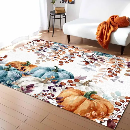 Vista 12 de Alfombra rectangular rectangular náutica azul para sala de estar, 4 x 6 pies, alfombra antideslizante de verano con diseño de conchas de mar y Coral