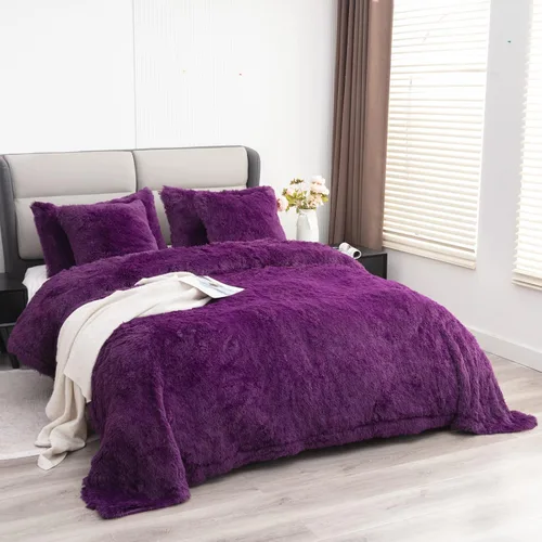 Vista 43 de YUSOKI manta de piel sintética extrasuave con pelos largos, transpirable, de 50 x 60 pulgadas, mullida, acogedora y cómoda, de microfibra de lujo