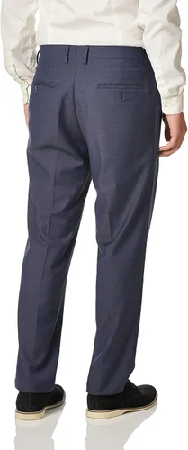 Vista 4 de Kenneth Cole Men's Premium Stretch Texture Weave Slim Fit Dress Pant