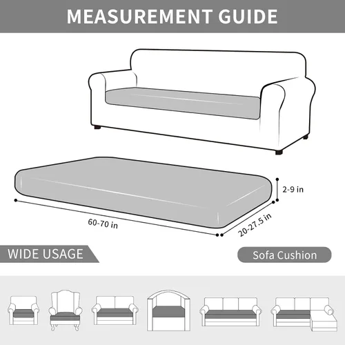 Vista 6 de Easy-Going - Fundas impermeables para cojines de sofá y sofás, funda de asiento de sofá de jacquard elástico de repuesto para perros, mascotas