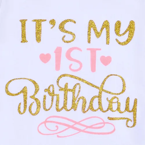 Vista 2 de Its My 1st2nd Birthday Outfit - Conjunto de 4 bragas de tutú para bebé